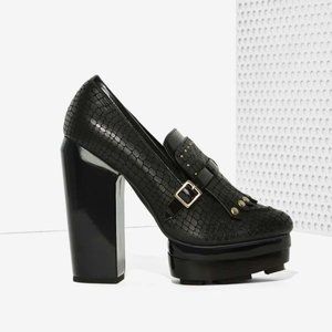 Nasty Gal Black Chunky Heels